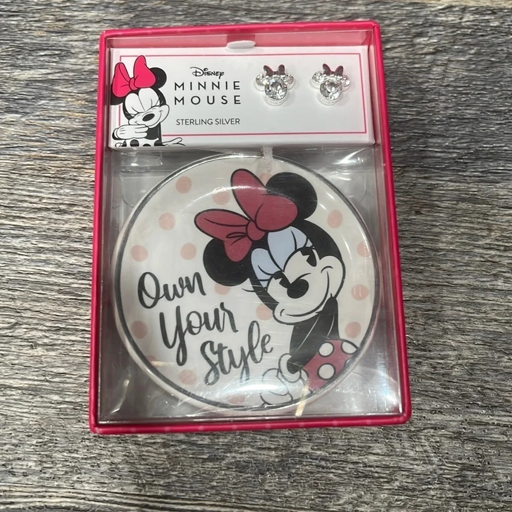 Disney Minnie Mouse sterling silver earrings